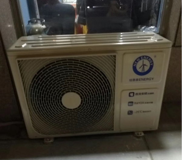 空调制热效果差，河南一商铺选择纽恩泰空气源热泵热风机