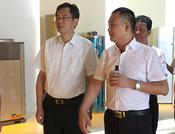 2015年7月7日，时任广东省副省长何忠友考察龙川纽恩泰