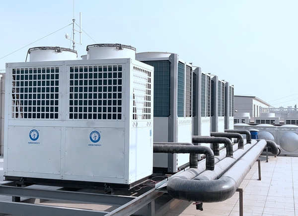 晋中市榆次区大拇指广场纽恩泰空气能热泵6000平方采暖项目
