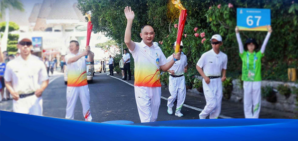 三亚亚洲沙滩运动会丨纽恩泰赵董热情递火，燃领热泵行业新未来！